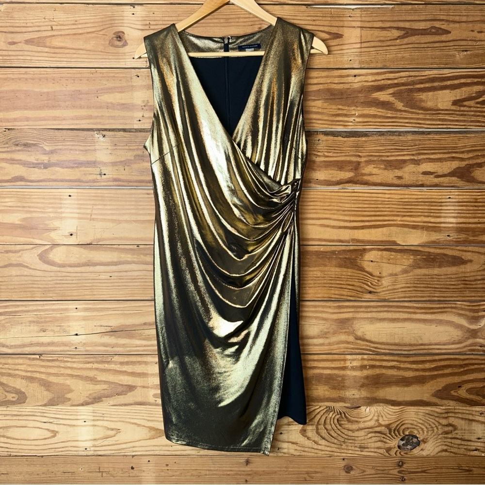 Tommy Hilfiger Gold Asymmetrical Dress